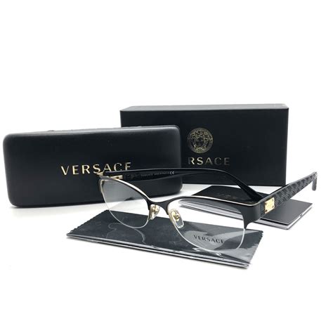 versace semi rimless black|Versace® Eyeglasses .